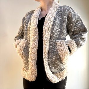 Yarina ~Hand-made Wool Full-zip Sweater Jacket